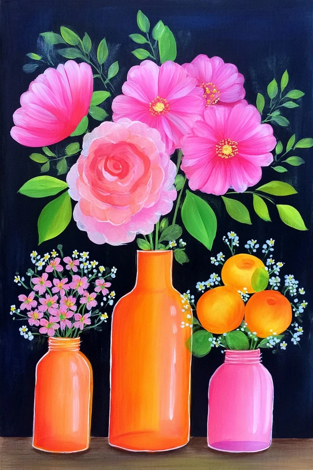 Vibrant Visions: A Four-Piece Art Collection - Image 3