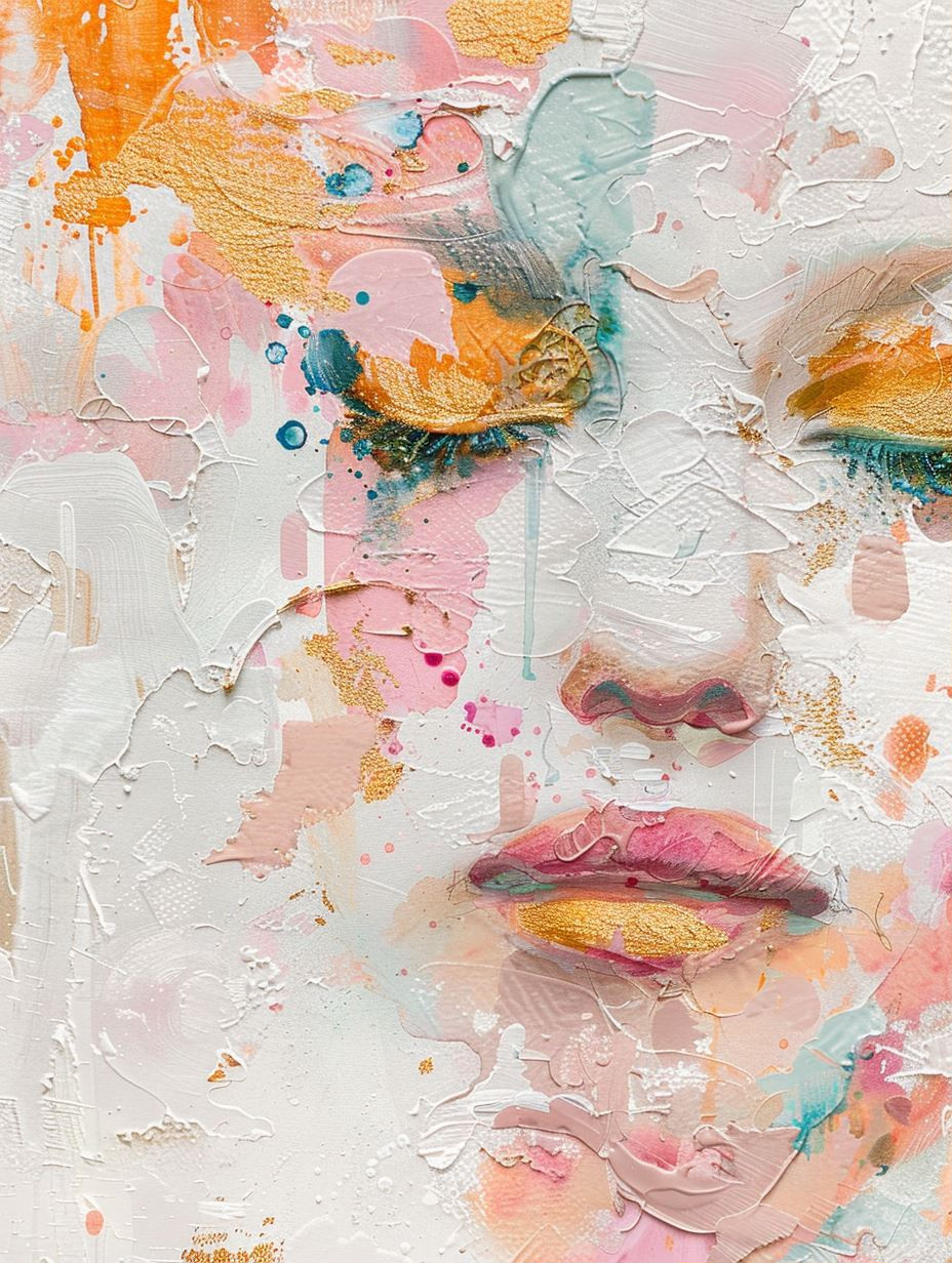 Abstract Pastel Visage - Image 1
