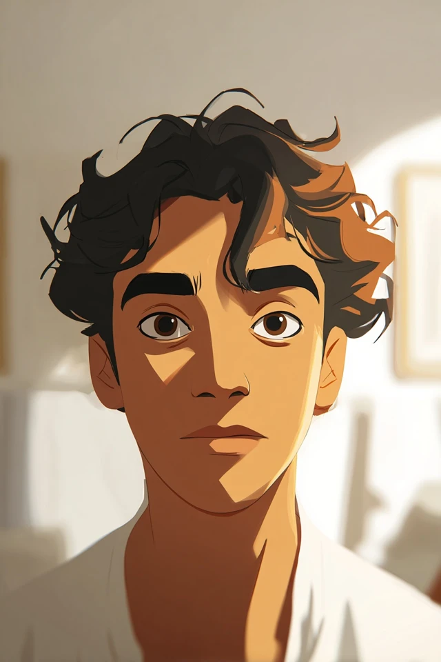 Sunlit Modern Portrait - Image 1