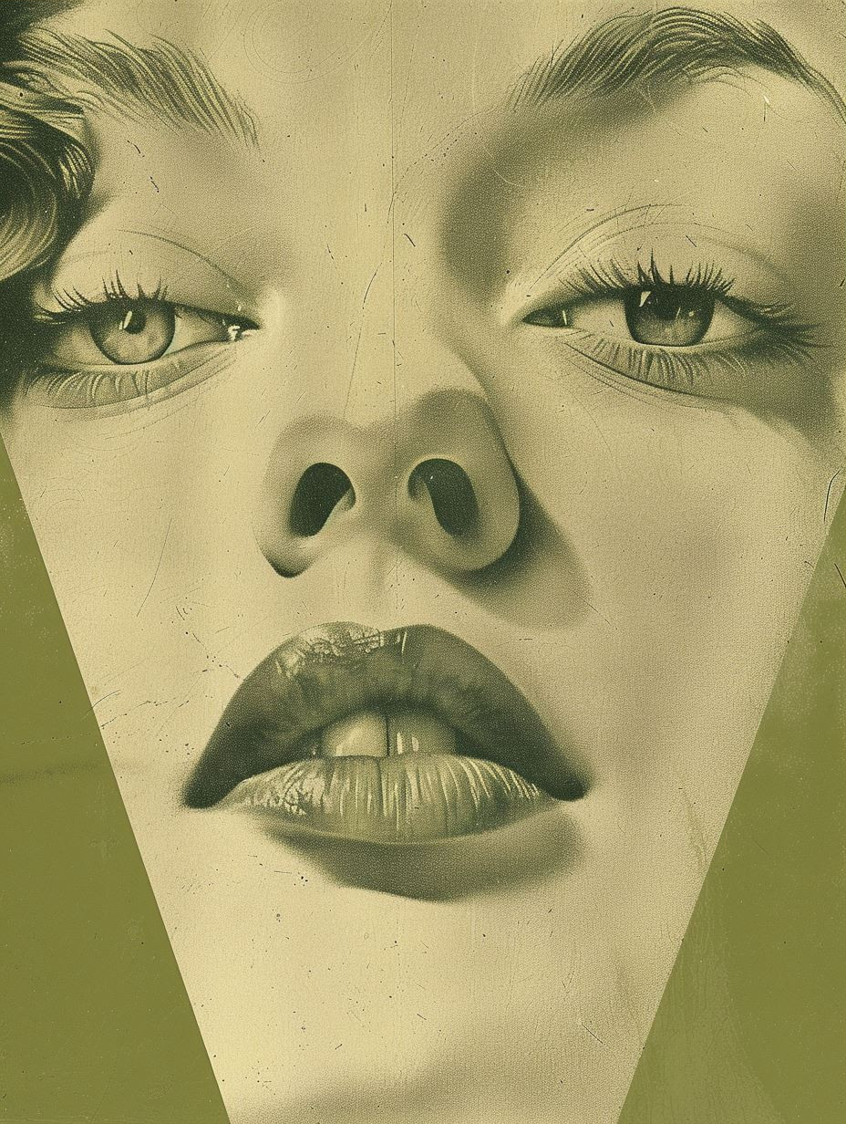 Emerald Gaze Vintage Surrealism - Image 3