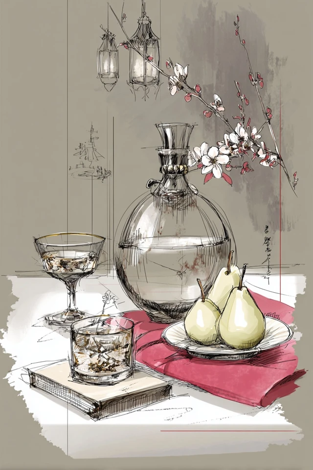 Elegant Ink Portrait - Image 3