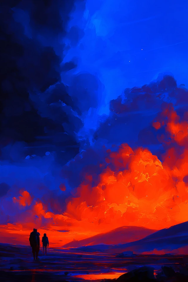 Crimson Ember Silhouette - Image 2