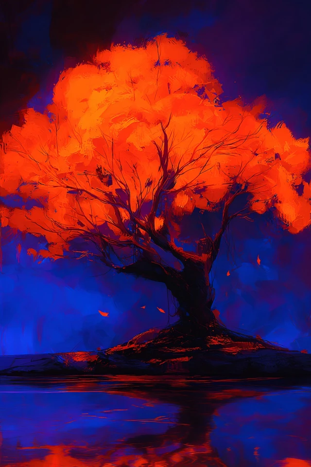 Crimson Ember Silhouette - Image 5