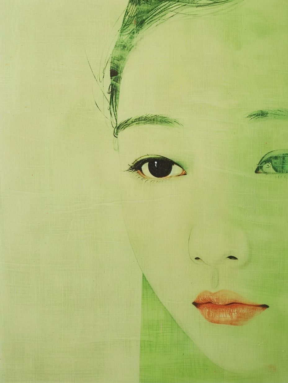 Emerald Visions: A Study of Feminine Grace - Image 2