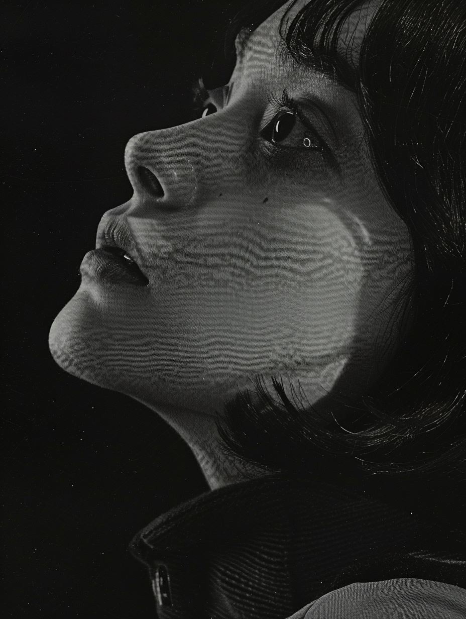 Vintage Noir Cinematic Gaze - Image 2
