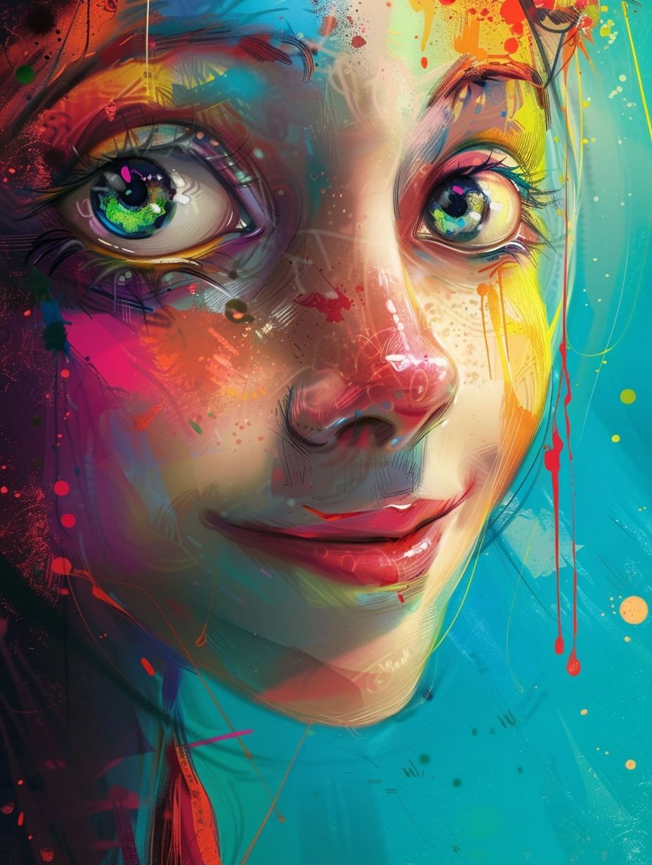 Vibrant Spectrum of Dreaming Eyes - Image 1