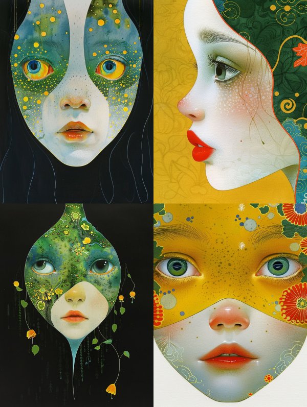 Surreal Visions of Ethereal Faces
