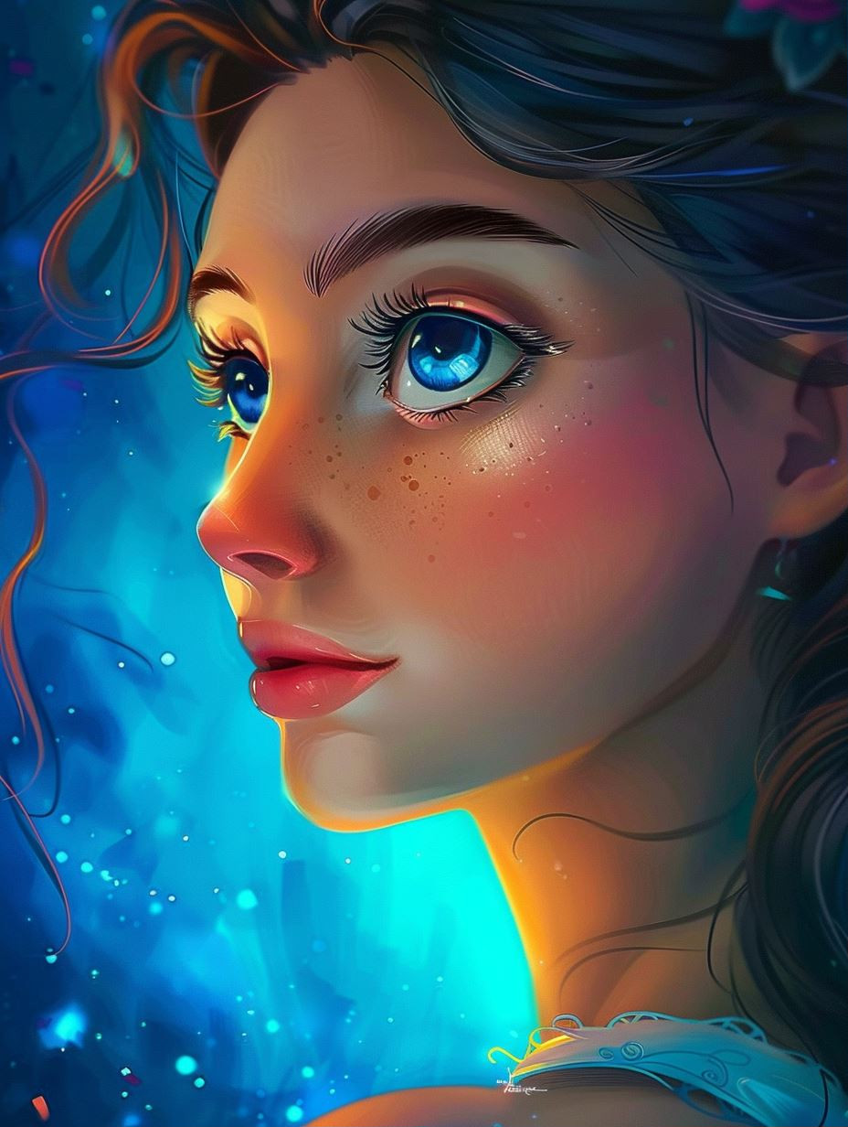 Ethereal Glow of Starlit Dreams - Image 1