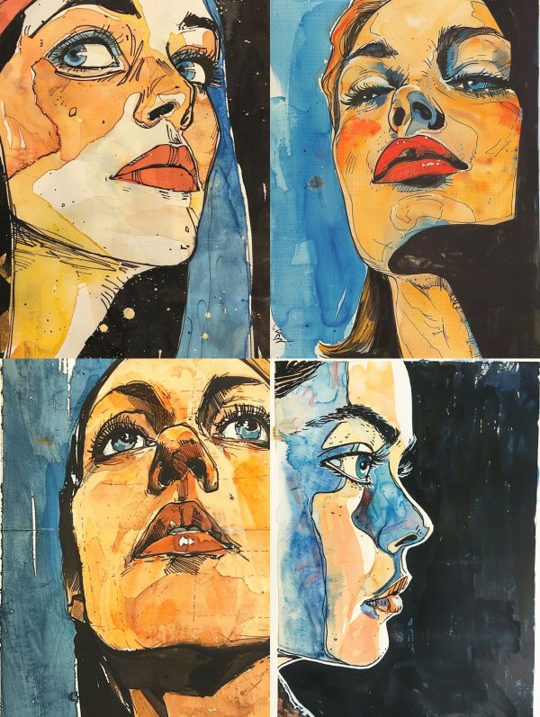 Vibrant Visions of Feminine Gaze