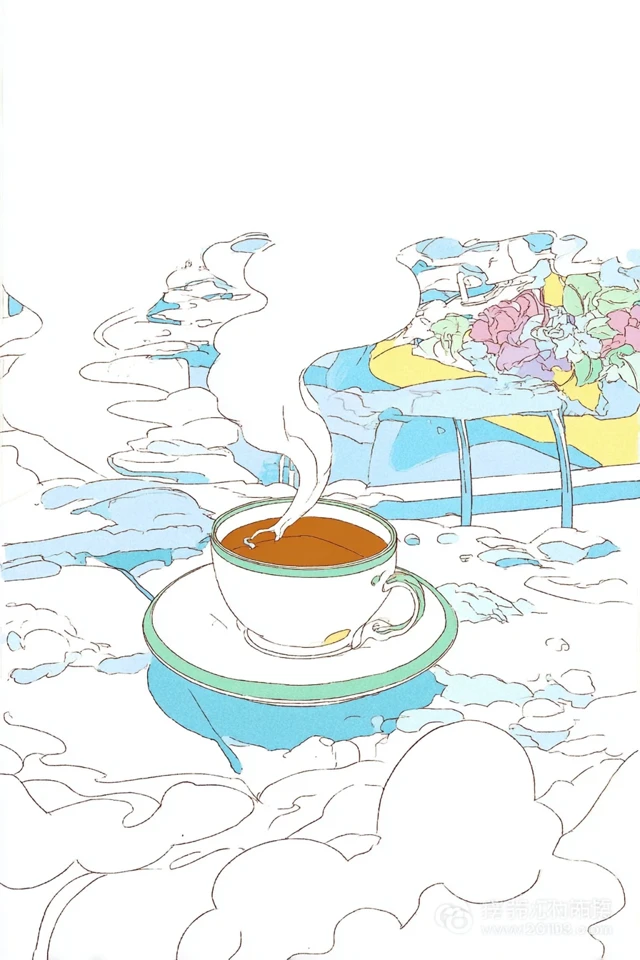 Pastel Dreamscape Illustration - Image 4