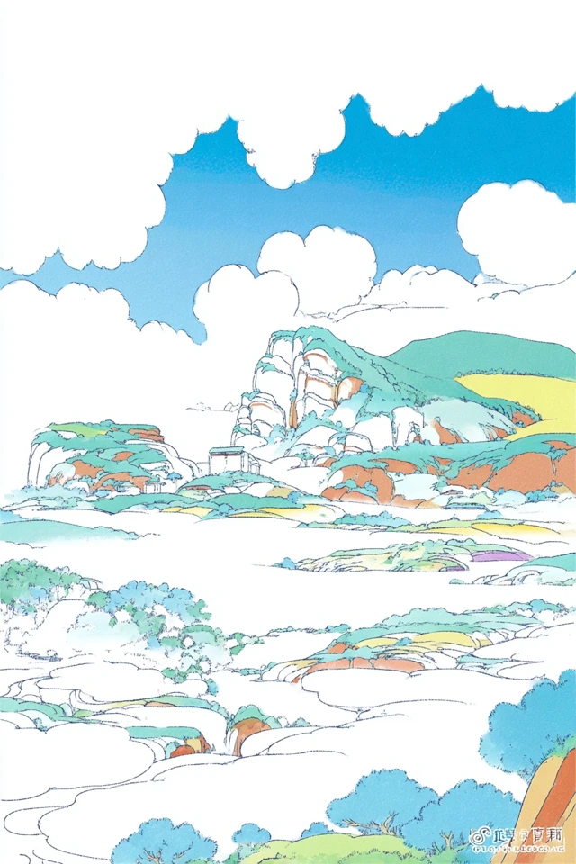 Pastel Dreamscape Illustration - Image 2