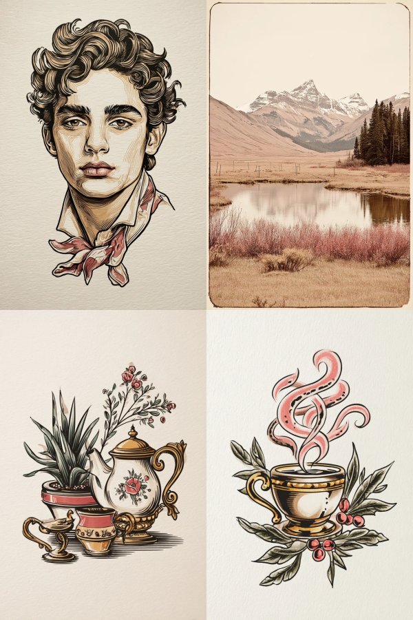 Vintage Aesthetic Art Collage