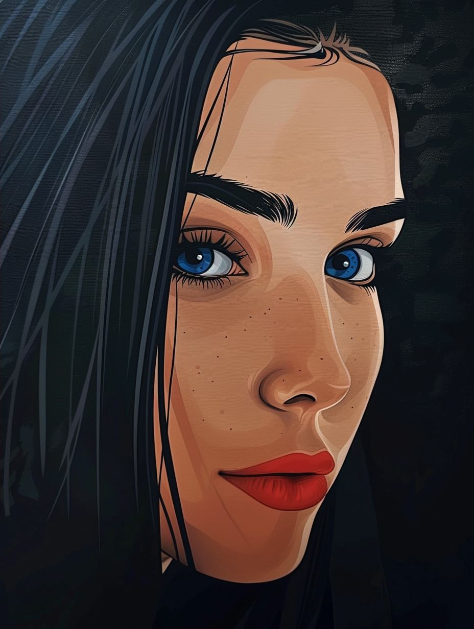 Modern Vector Portrait Study - Image 2
