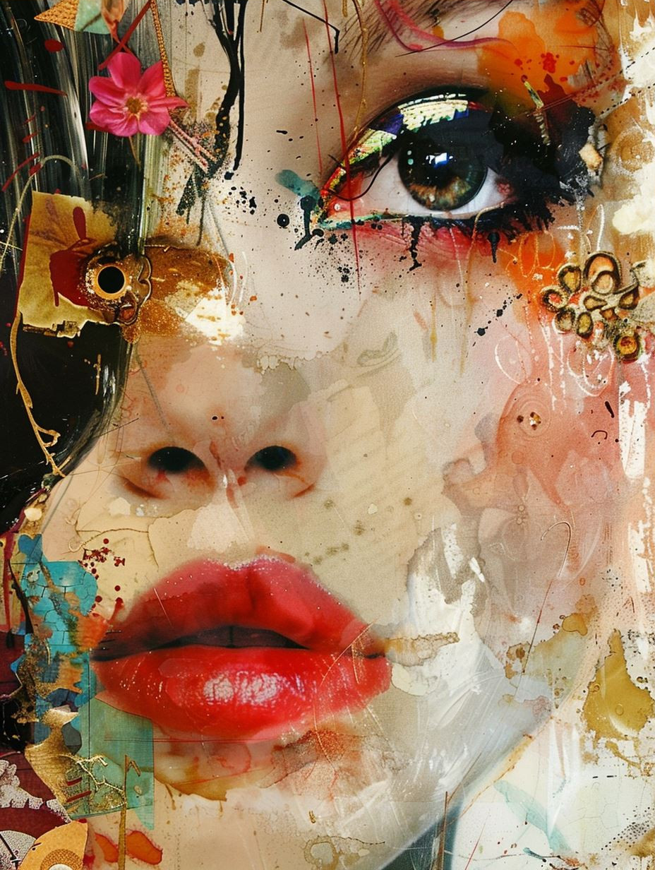 Fragmented Beauty: A Collage of Gazes - Image 3