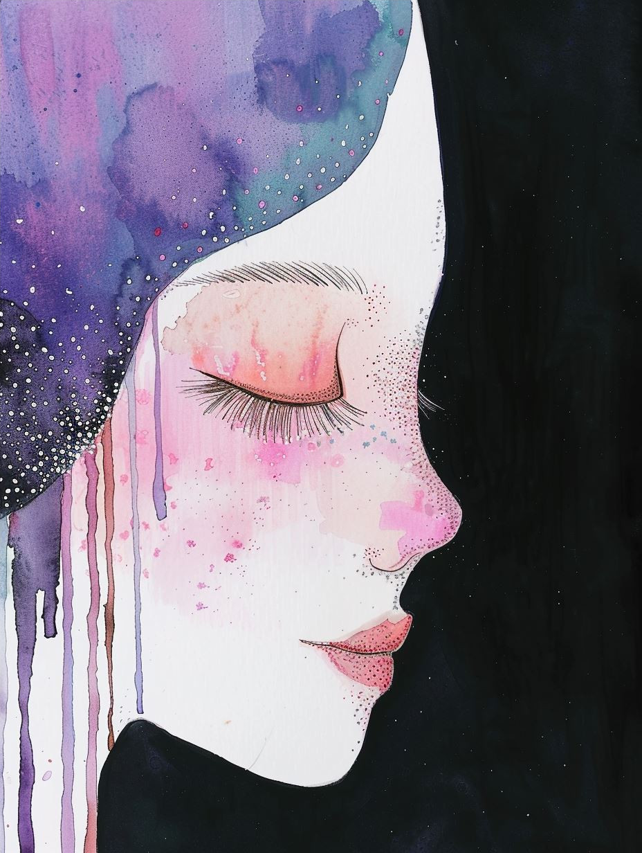 Ethereal Dreams in Purple Hues - Image 4