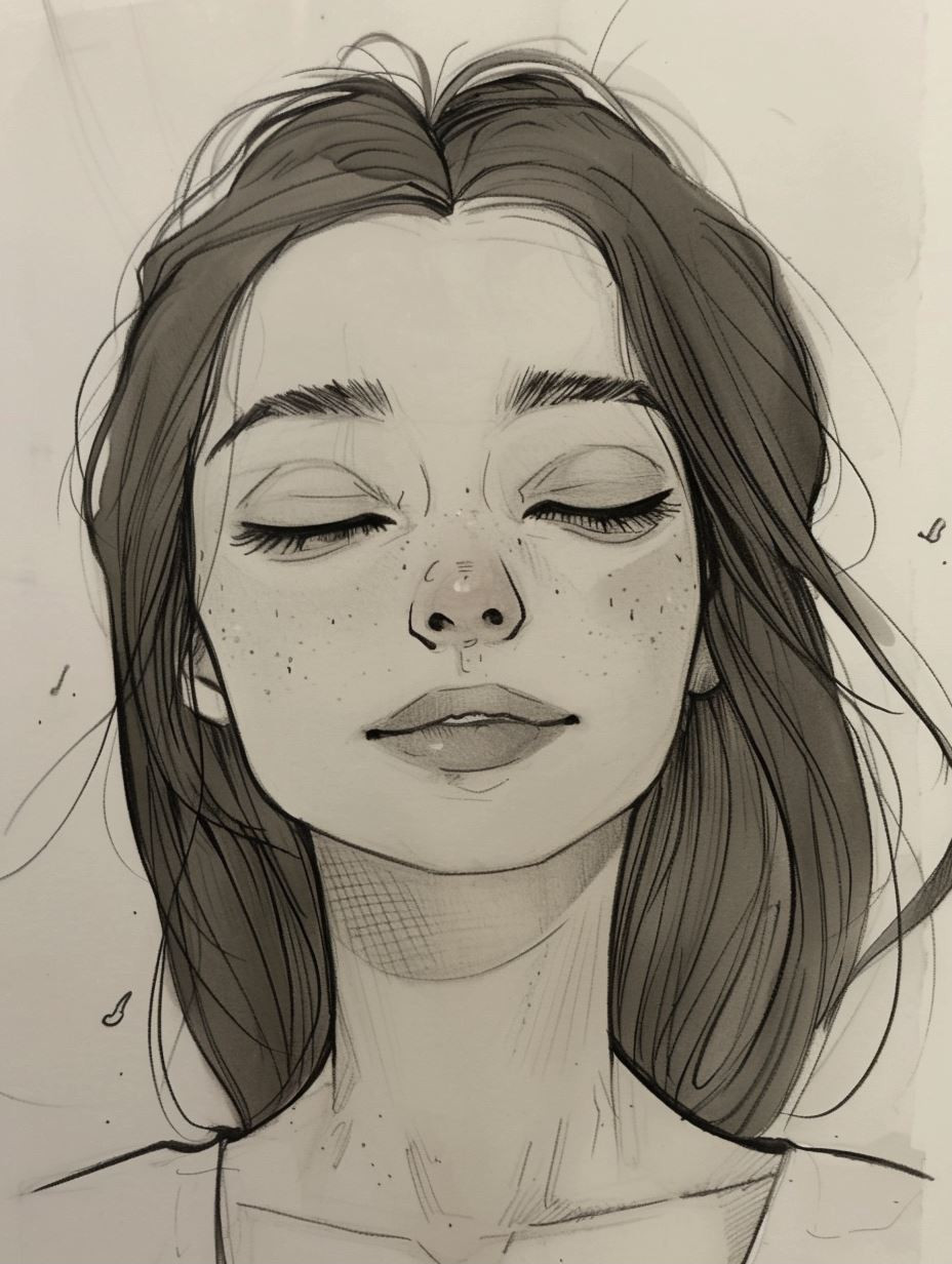 Ethereal Gaze: A Study of Female Portraits - Image 1