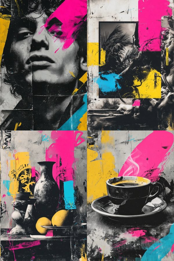 Neon Grunge Portrait