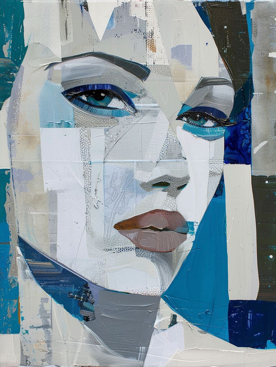 Fragmented Portraits in Cool Tones - Image 4
