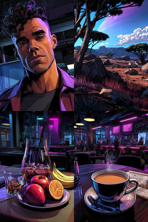 Neon Noir Portrait