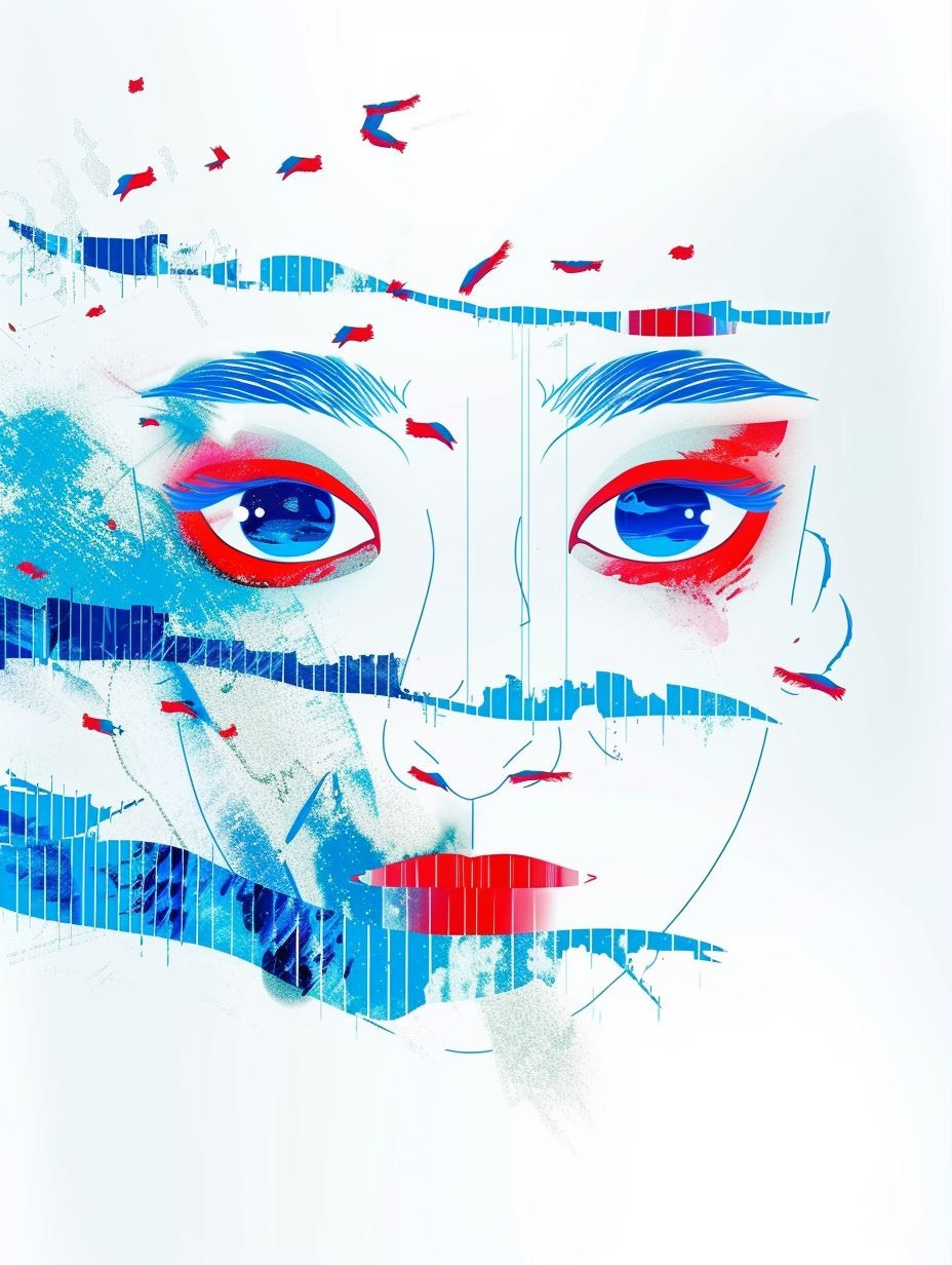 Fragmented Digital Soul Portrait