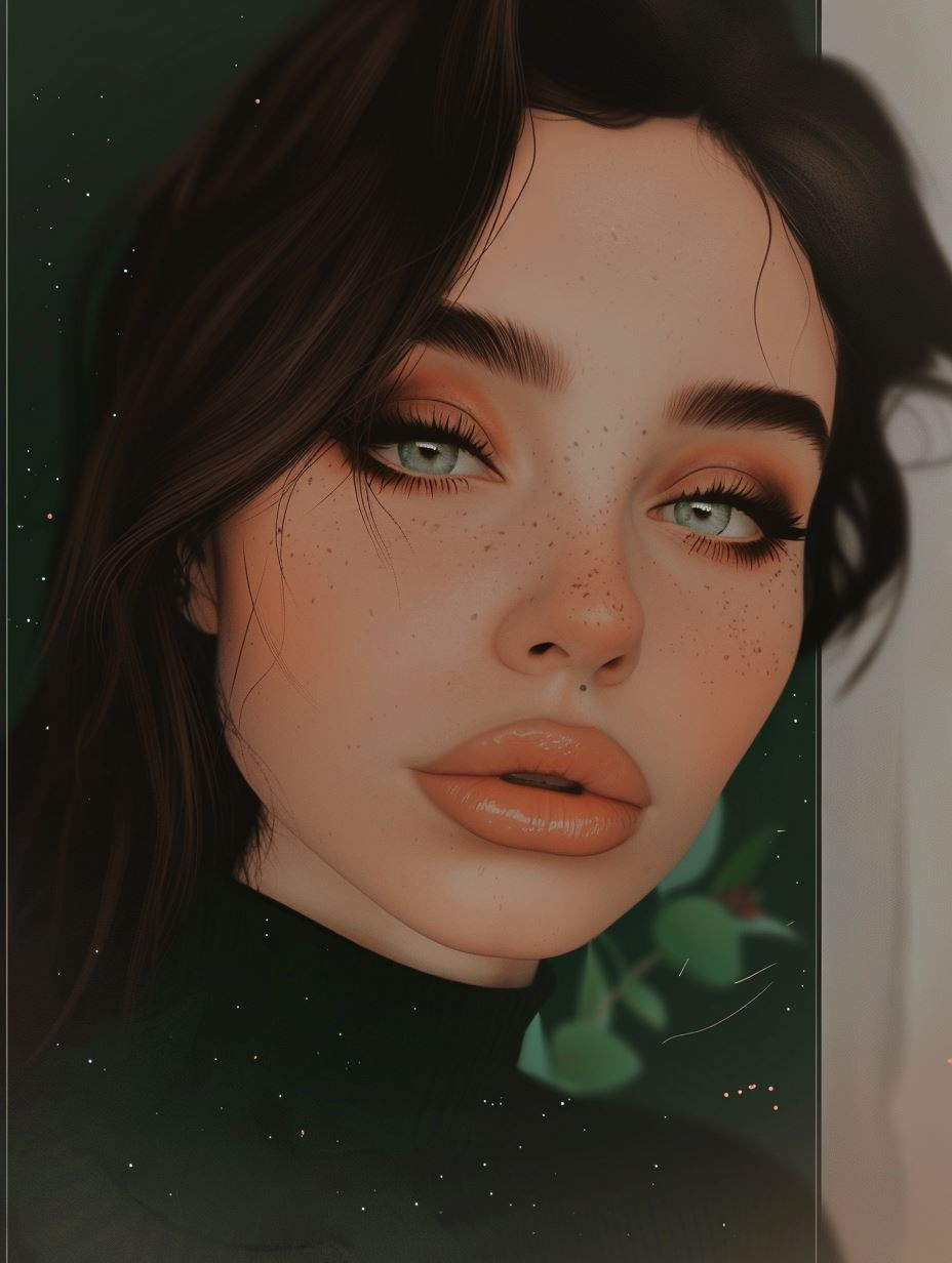 Ethereal Glow Digital Portrait Series - Image 4