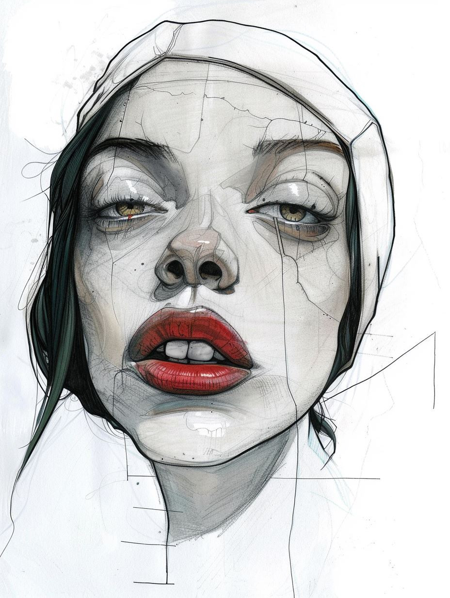 Fragmented Beauty: Surreal Portrait Studies - Image 4