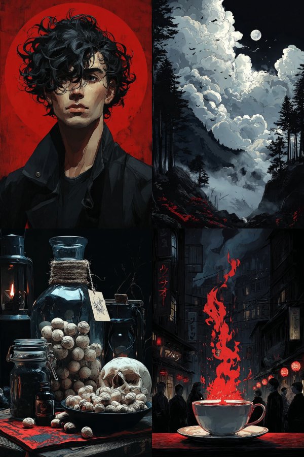 Dark Gothic Surrealism Collage