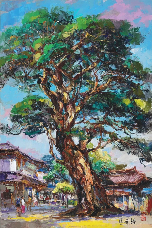 Vibrant Impressionist Muse - Image 5