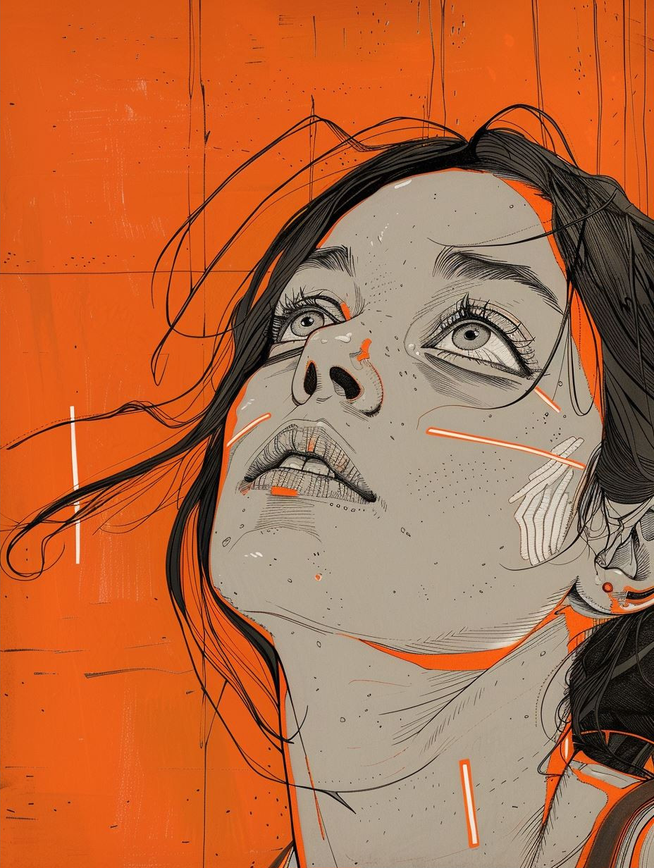 Digital Soul: A Study in Orange - Image 2