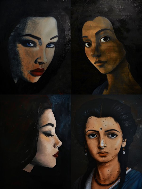Moody Oil Portraits of Women