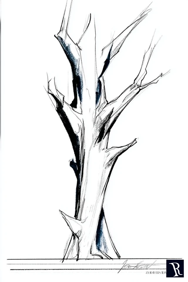 Azure Whispers in Ink and Hue - Image 5