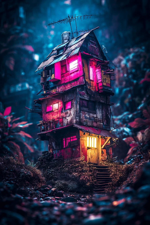 Neon Cyberpunk Gaze - Image 6