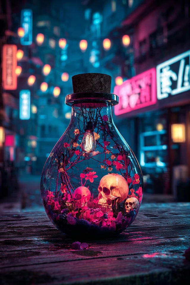 Neon Cyberpunk Gaze - Image 3
