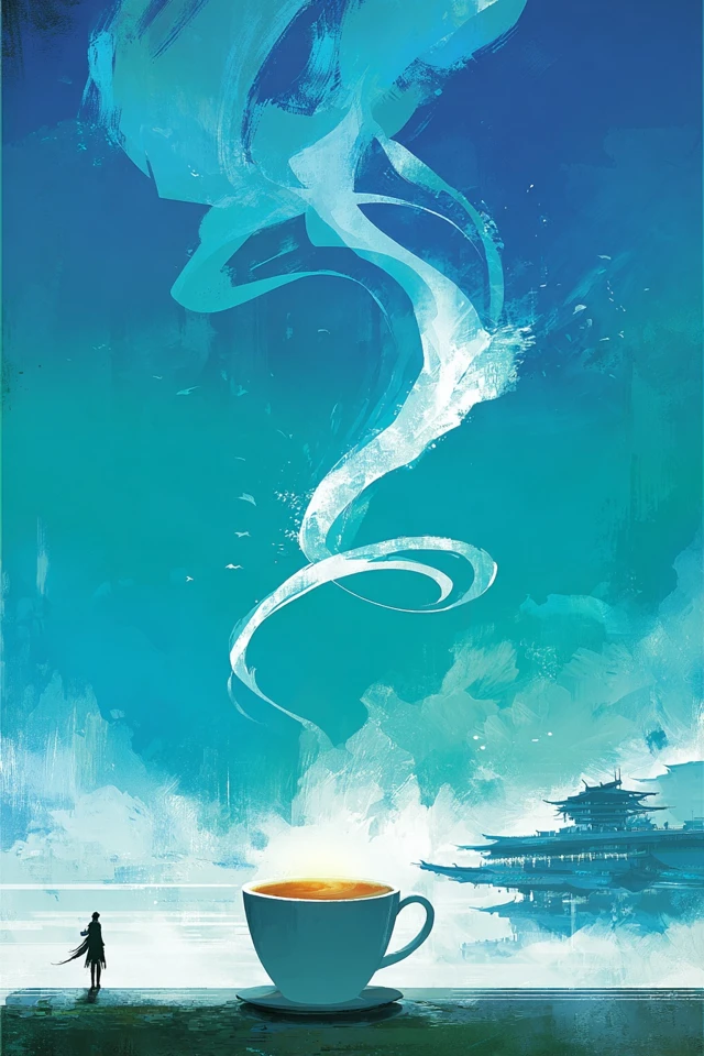 Azure Dreamscape Silhouette - Image 4