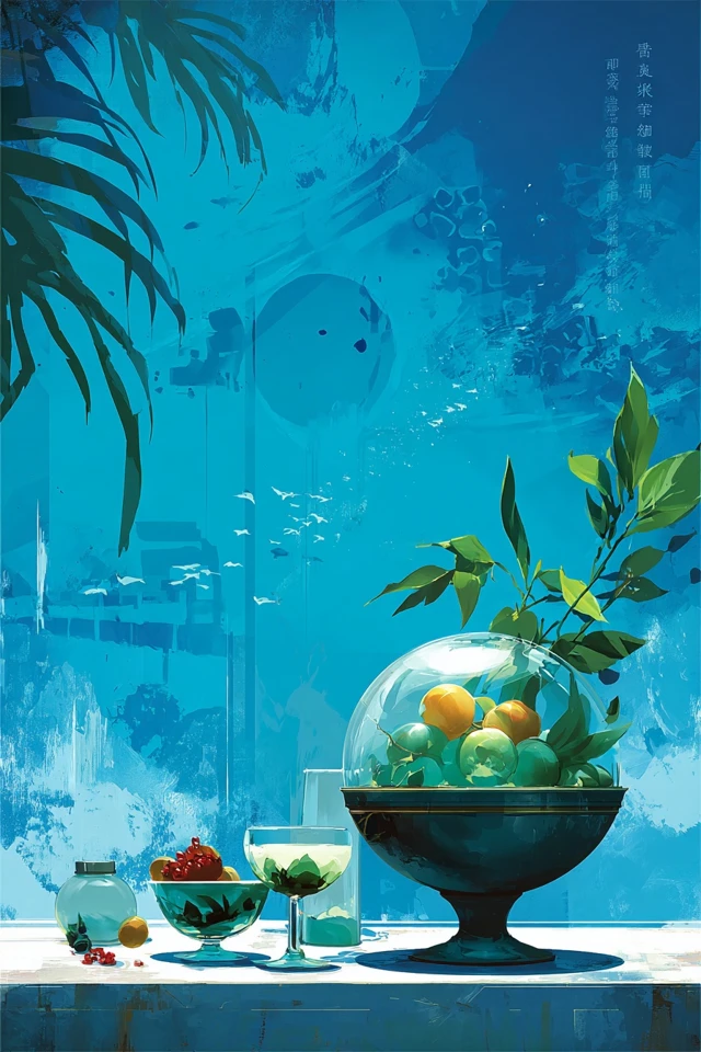 Azure Dreamscape Silhouette - Image 3