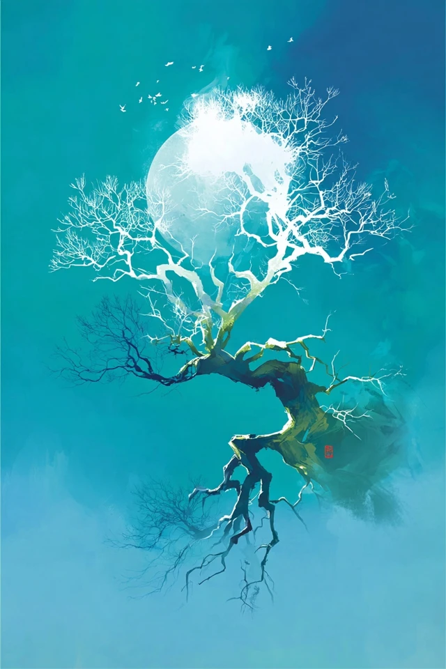 Azure Dreamscape Silhouette - Image 5
