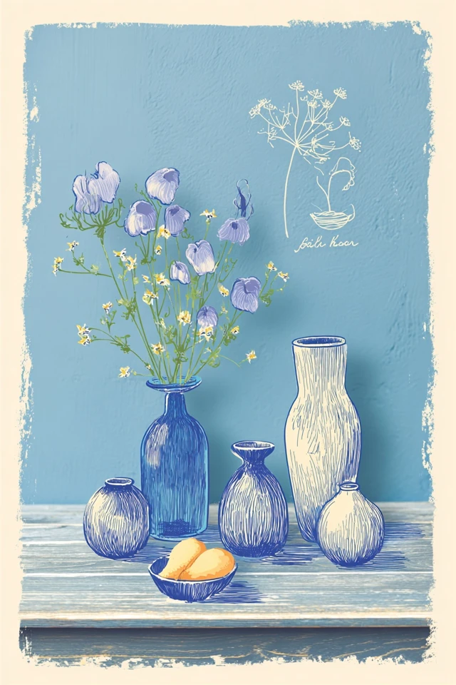 Azure Echoes of Stillness - Image 3