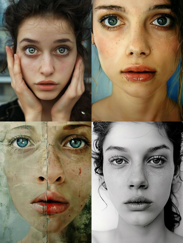 Ethereal Gaze Portrait Study