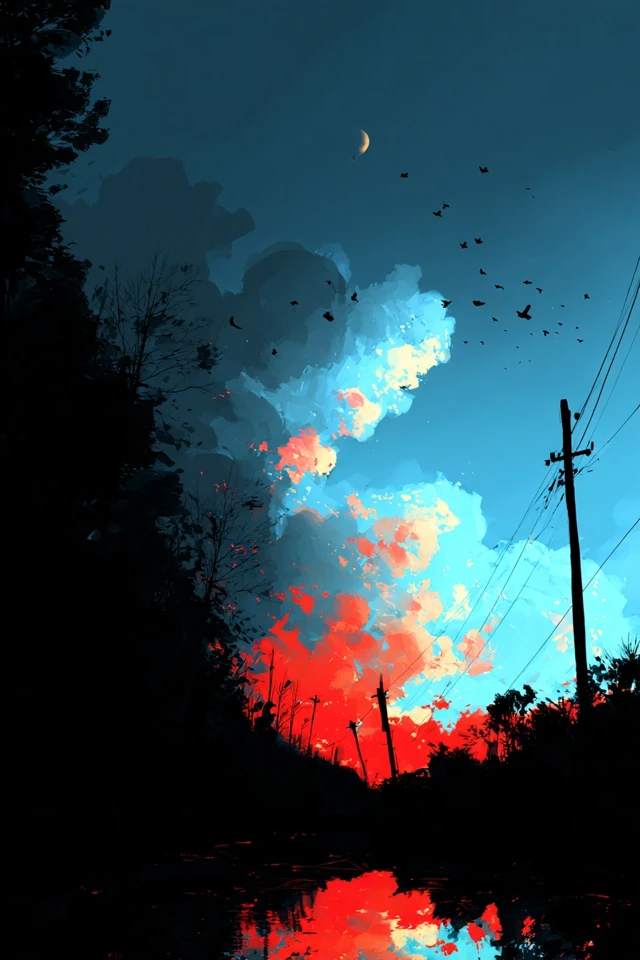 Crimson Echoes of a Quiet Mind - Image 2