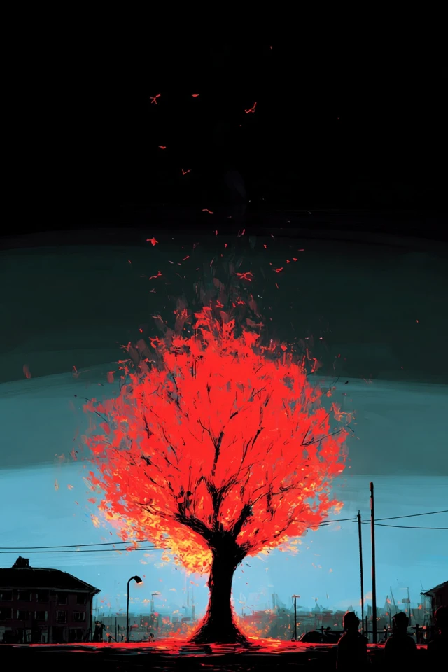 Crimson Echoes of a Quiet Mind - Image 5