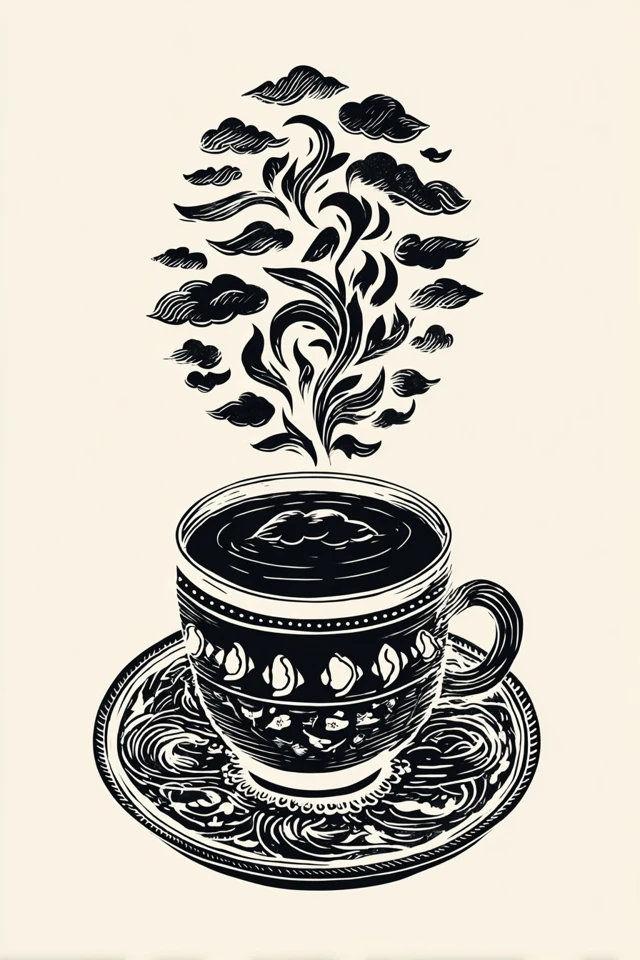 Monochrome Botanical Elegance - Image 4