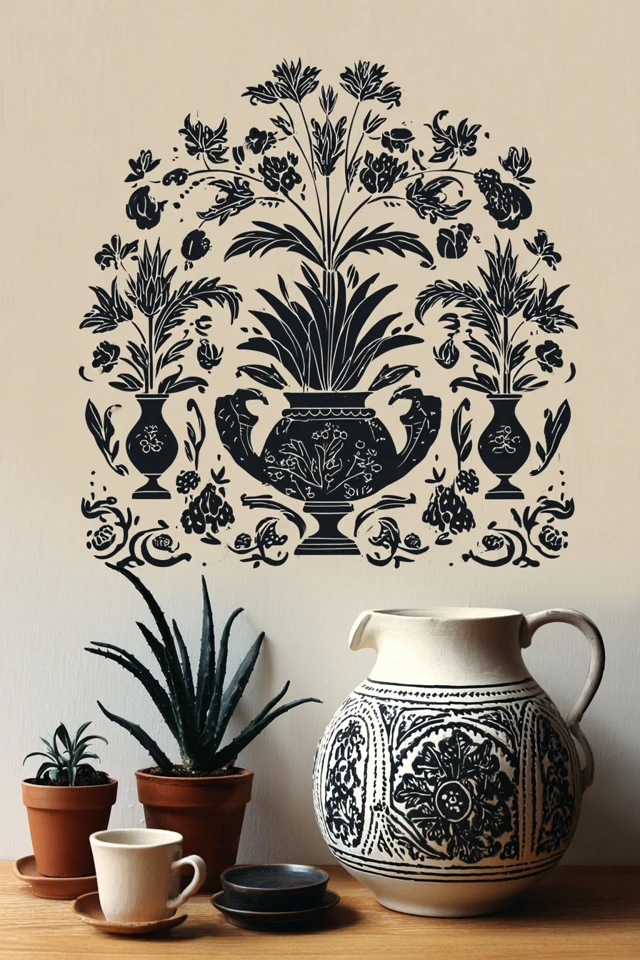 Monochrome Botanical Elegance - Image 3