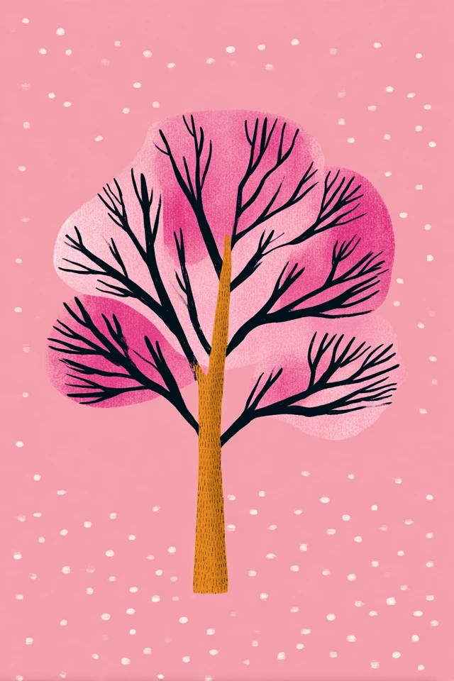 Whimsical Pink Portrait - Image 5