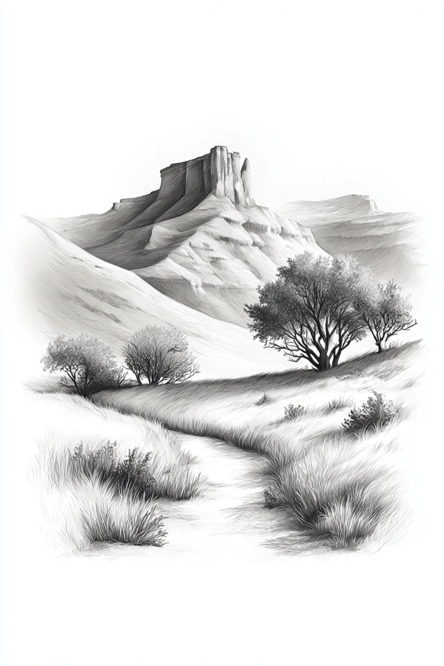Ethereal Charcoal Gaze - Image 2