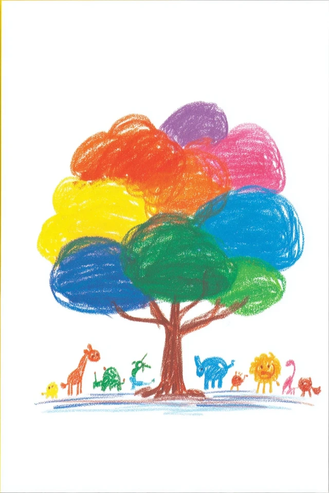 Childhood Crayon Portrait - Image 5