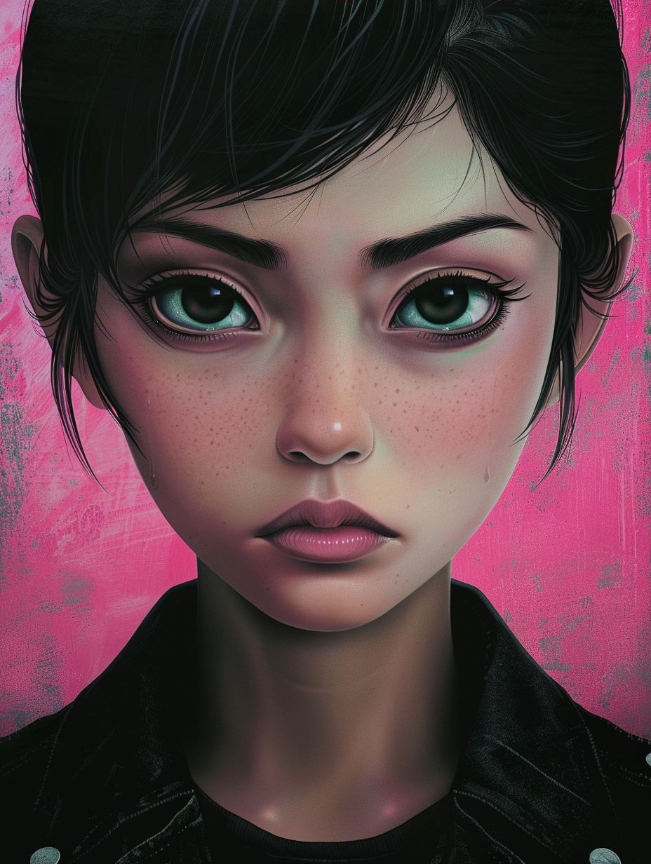 Ethereal Pink Neon Dreamscape - Image 3