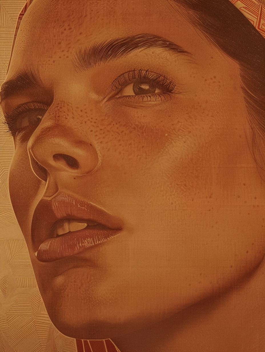 Sun Drenched Terracotta Portrait