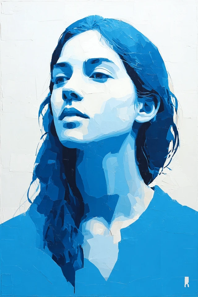 Azure Visions: A Study in Blue - Image 1