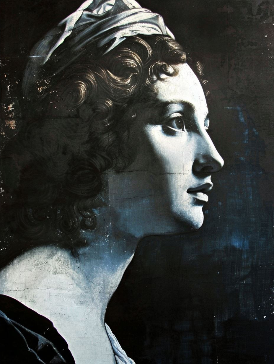 Timeless Gazes: A Study in Classical Beauty - Image 4
