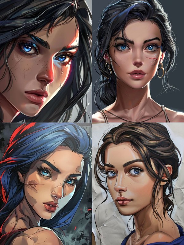 Warrior Spirits: Digital Portrait Collection